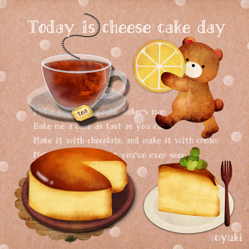 チーズケーキにはレモンティー