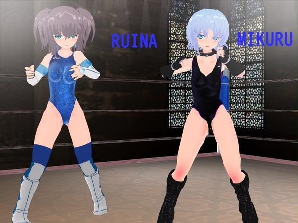 鬼門vs.裏鬼門呉葉争奪戦。先鋒戦　RUINA　vs.MIKUR