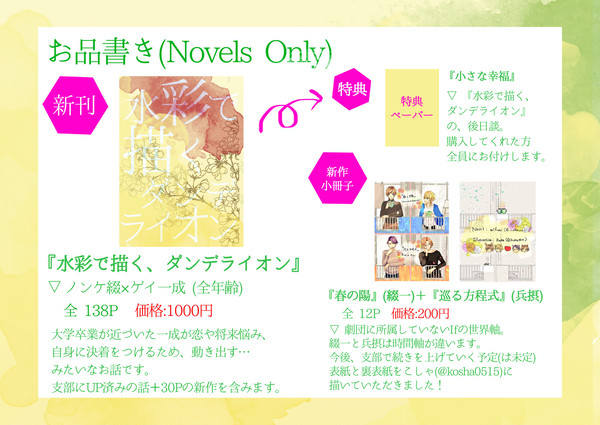 【FBS2】お品書き【2/25】