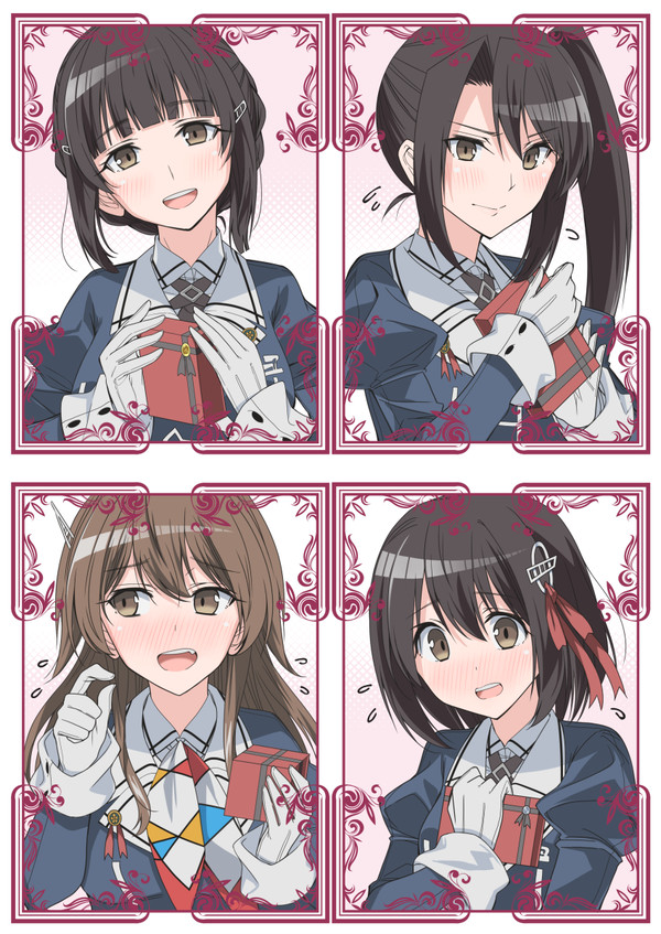 【艦これ】妙高姉妹でバレンタインデー絵