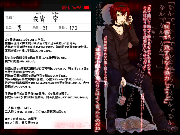【名無しのサイト零】夜宵密【キャラシ】
