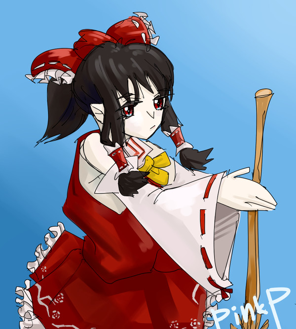 巫女さん掃除してください