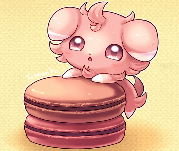 色ニャスパーとマカロン