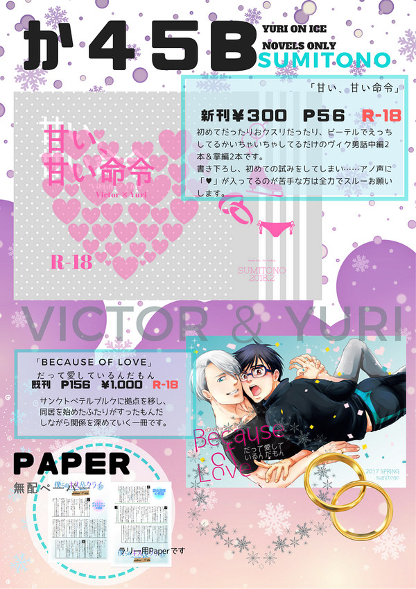 【氷奏8】お品書き【ヴィク勇】