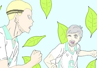 矢巾くんと京谷くんを模写ってみた