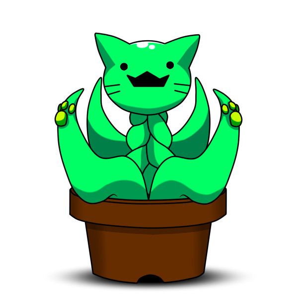猫の植物の神（どん猫用）