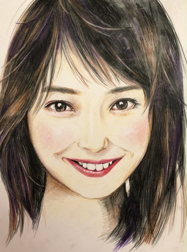 佐々木希色鉛筆似顔絵