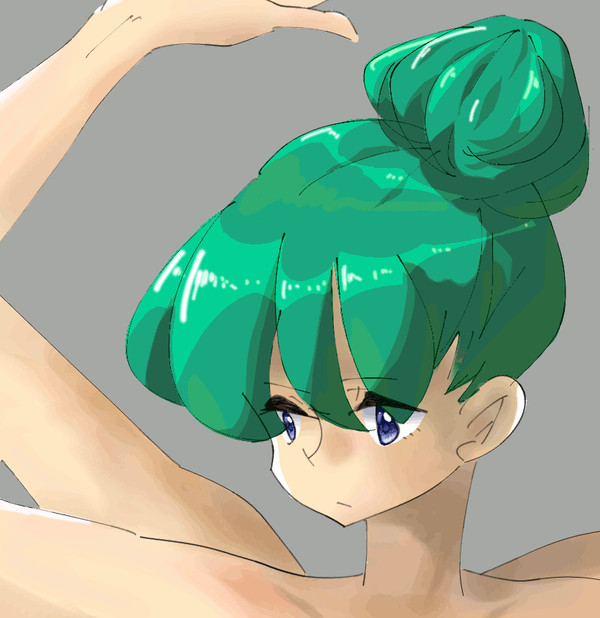 お団子頭の女の子