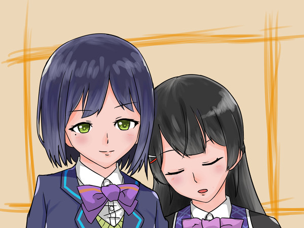 バーチャルライバー　静凛と月ノ美兎