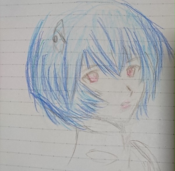 綾波を描いたよ