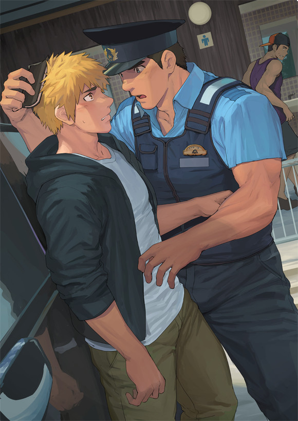 ハッテンしてたら警官に補導されたので剥きました