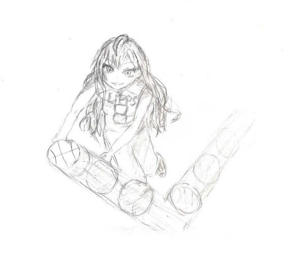 バスケするしきにゃん