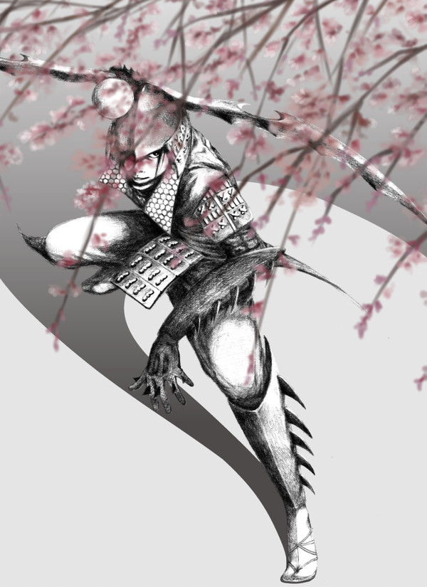 枝垂桜と又兵衛様