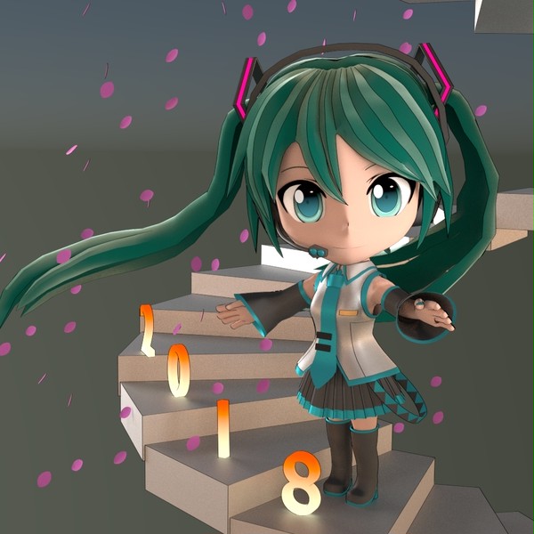 デフォルメミクさん2018
