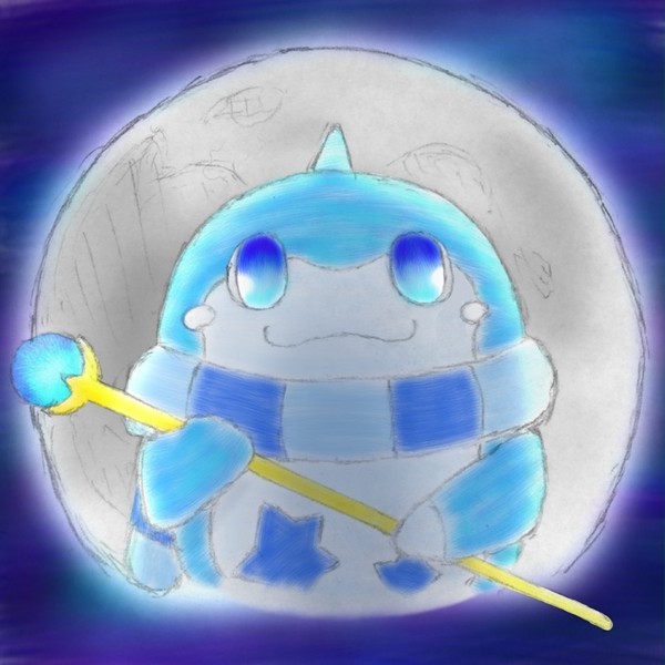 魔法使いヒャドくん 〜月背景〜