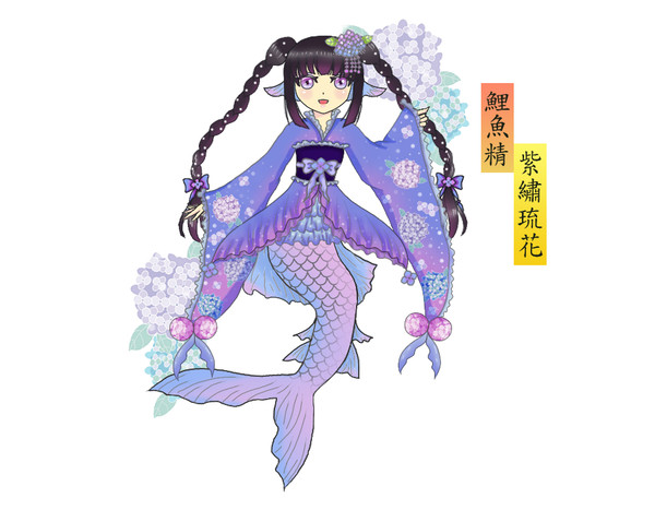陰陽師式神設計外觀_鯉魚精