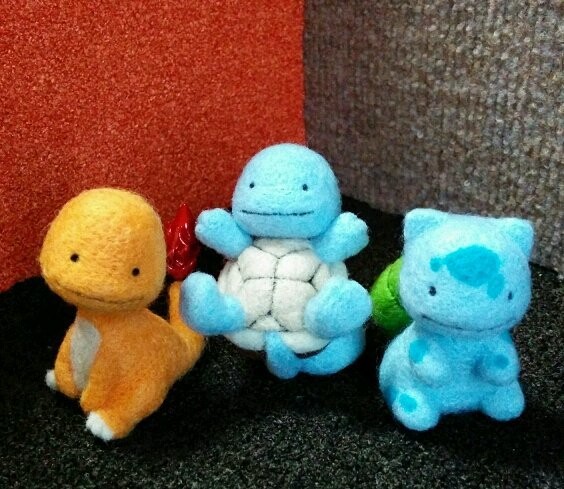 羊毛フェルト ポケモン メタモン御三家