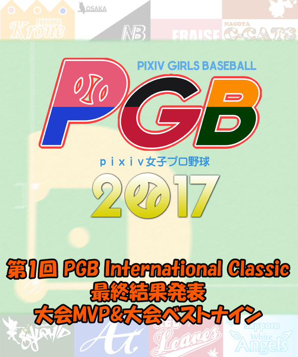 【PGB】第1回PIC結果およびMVP・B9発表