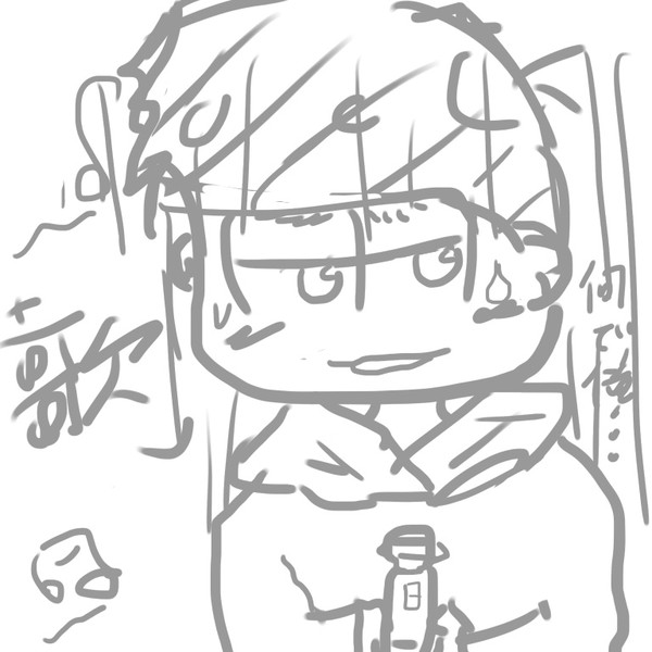 年賀状絵とらくがき