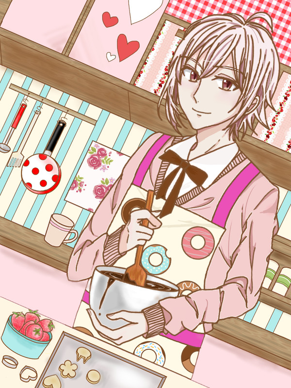 りっくんからのチョコのお返しを作る優しい眼差しの天にぃまじ天使