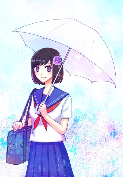 梅雨に咲く花