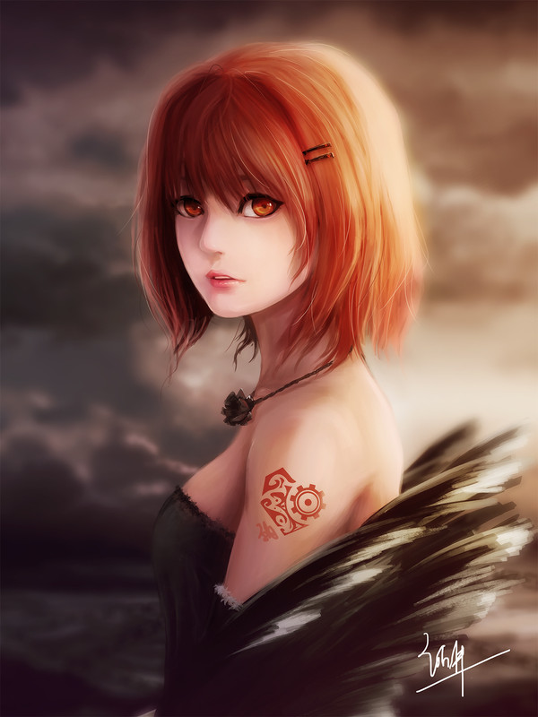 黑羽女