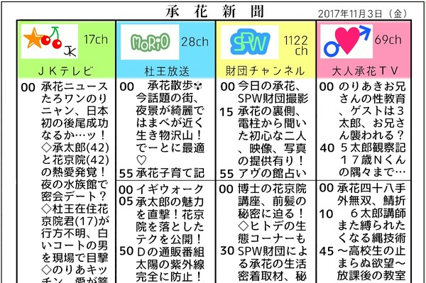 【承花】色々まとめ