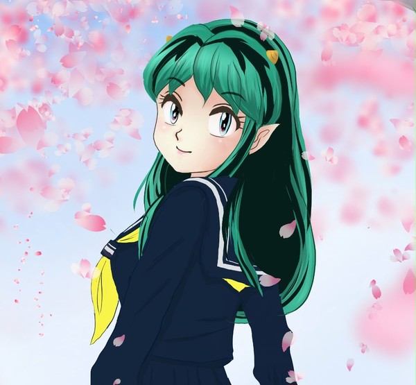 桜とラム その2