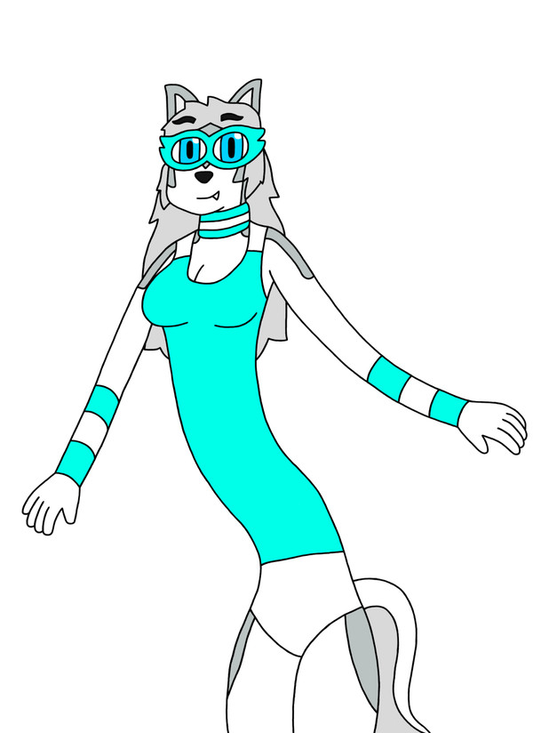 Skye, the rubber husky
