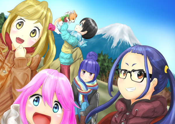 朝霧高原にて