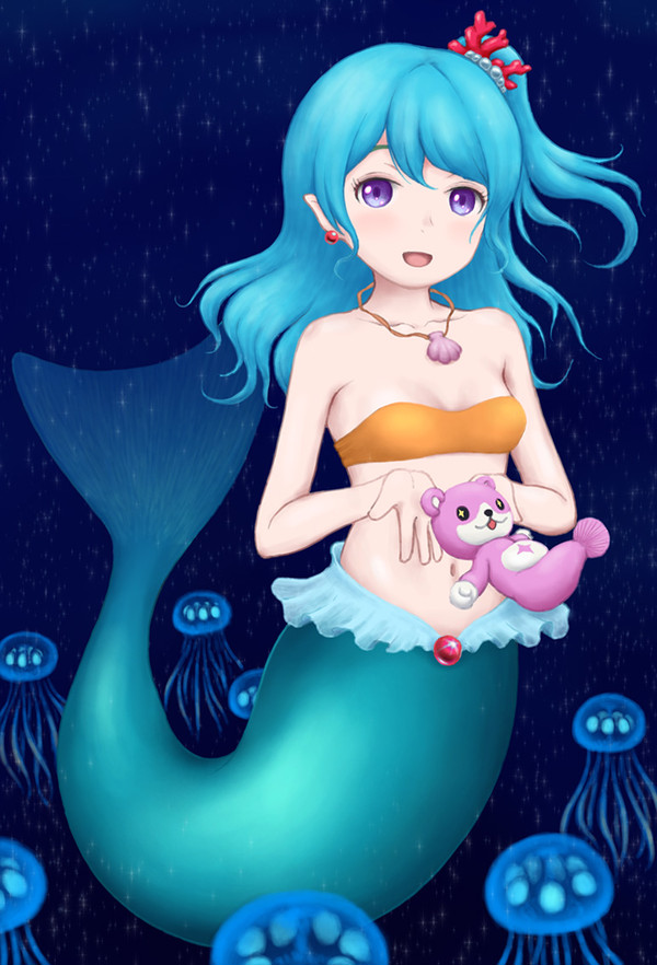 松原花音さん（とミッシェル氏）（の人魚）