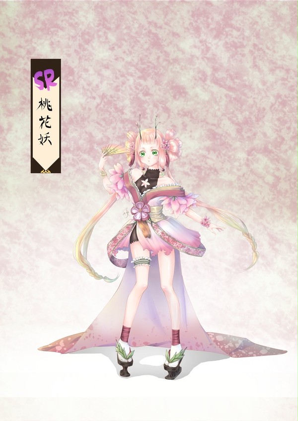 陰陽師設計-桃花妖-春暖花開