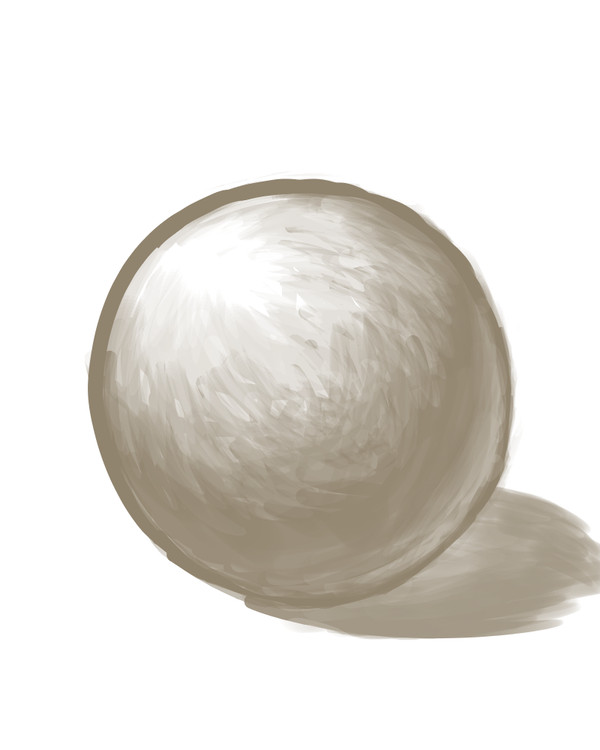 Practice ball - 真面目に陰影の練習、球編。
