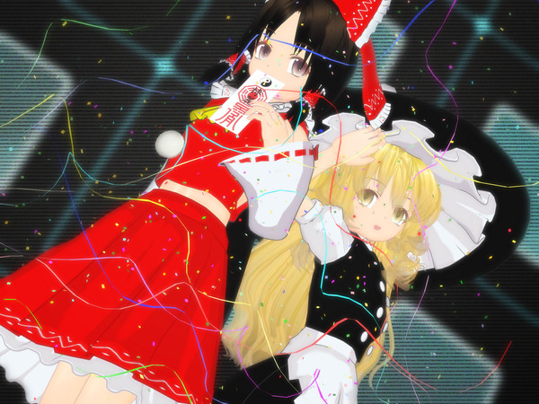 チャット看板第三百回3Dカスタム少女で東方の集い
