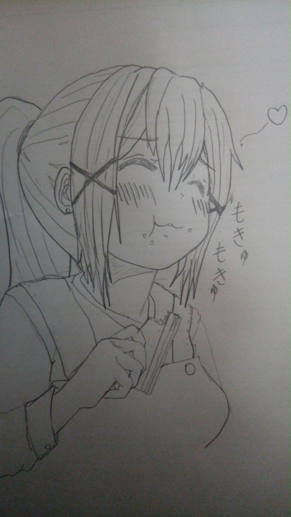 サンドイッチ食べてる有咲