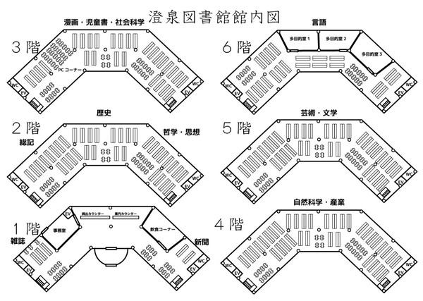 CoCシナリオ 人を喰らう図書館 　図書館案内図