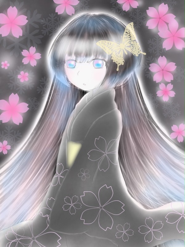 桜と雪