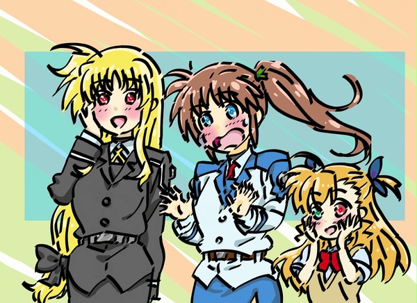 幼児になってしまったユーノくんでテンション爆上げする三人