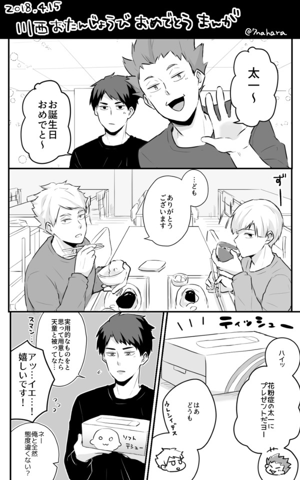 川西 誕生日まんが2018