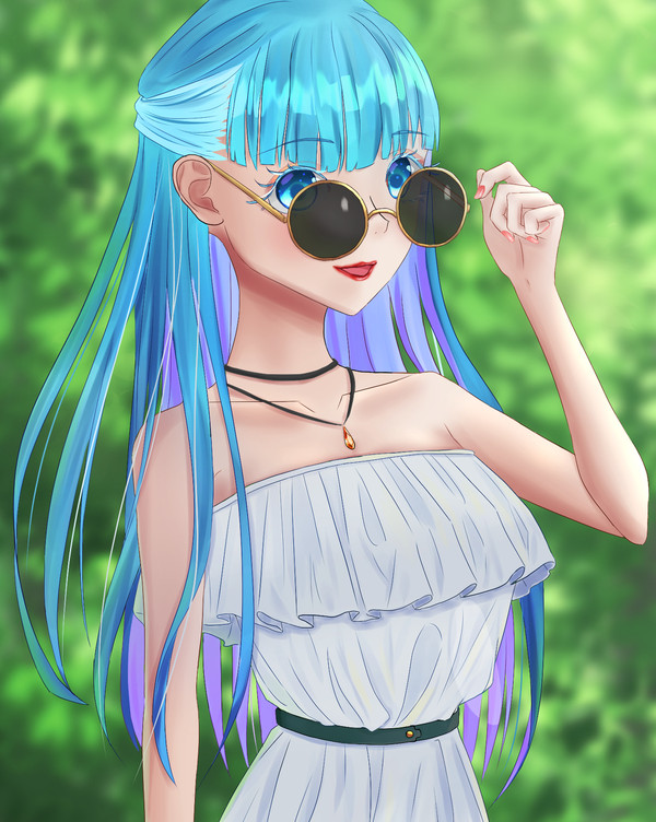 丸グラサンうちの子サマー
