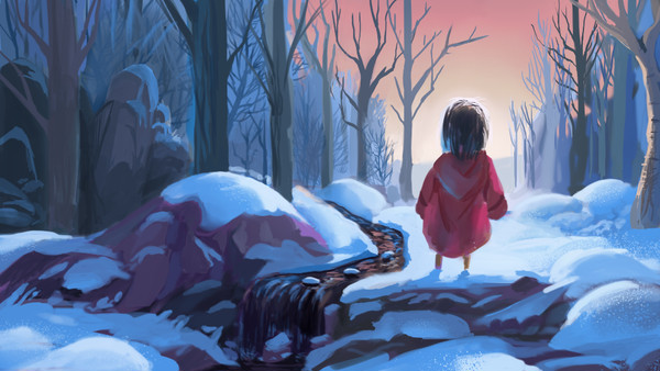 Child in winter