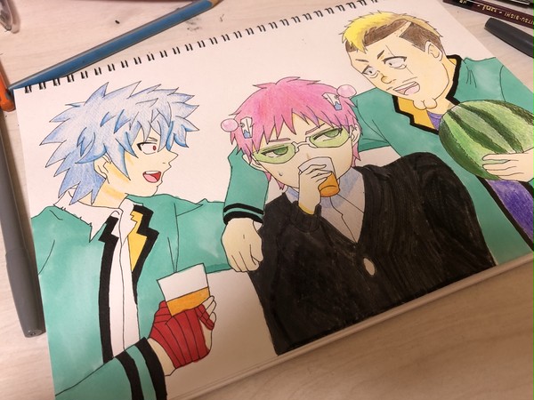 斉木楠雄模写