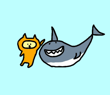 ABZUやって描いたサメ