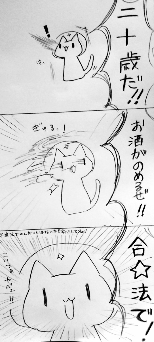 20歳になったぞ