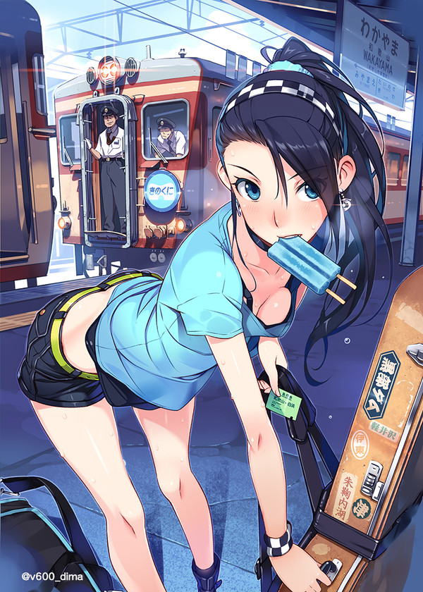 盛夏の臨時気動車