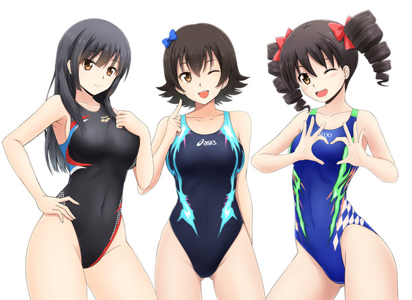 競泳水着娘