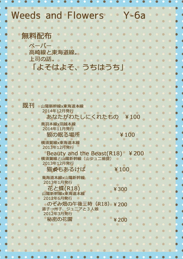 スパコミのお品書き