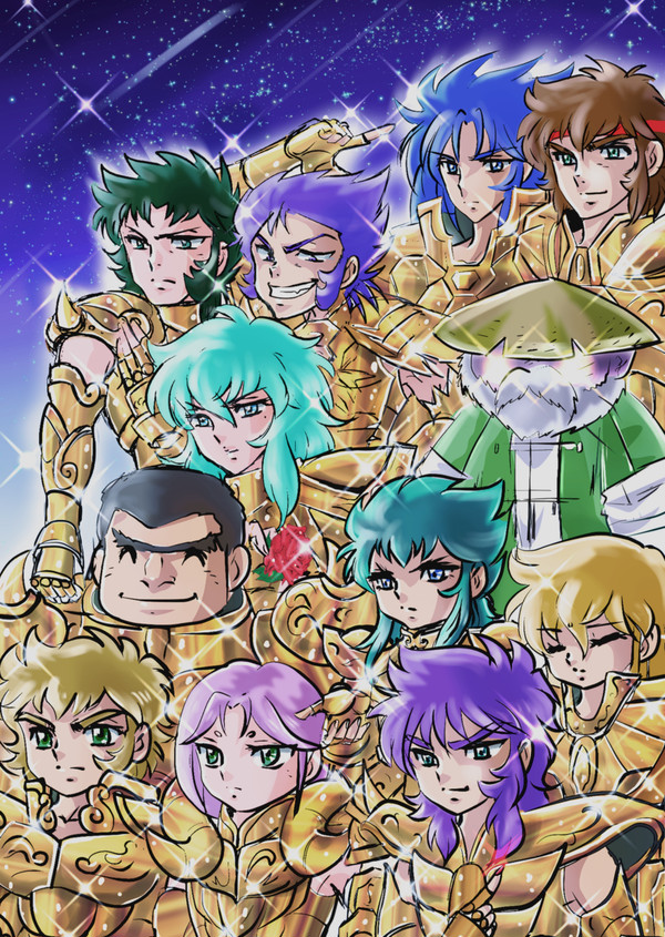 エピソードゼロ時代の黄金聖闘士全員集結‼️