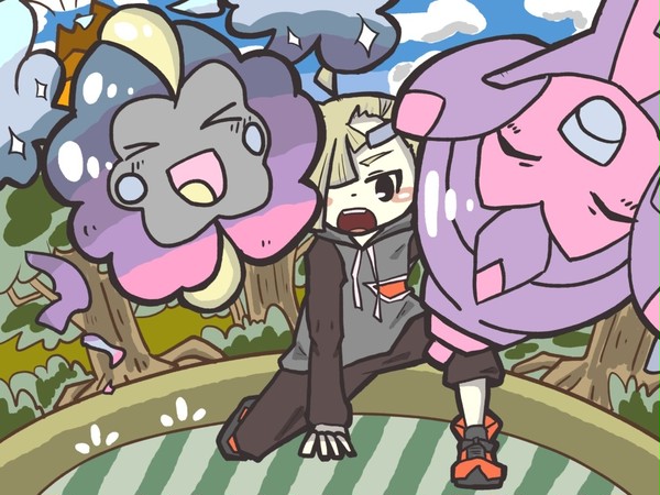 決めポーズがっ…
