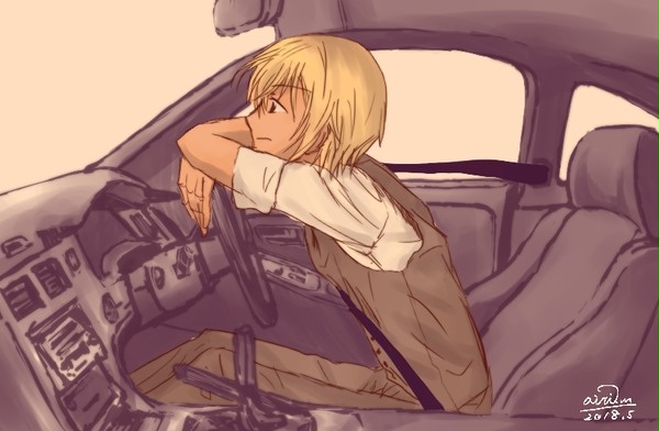 トリプルフェイスと相棒（RX-7）